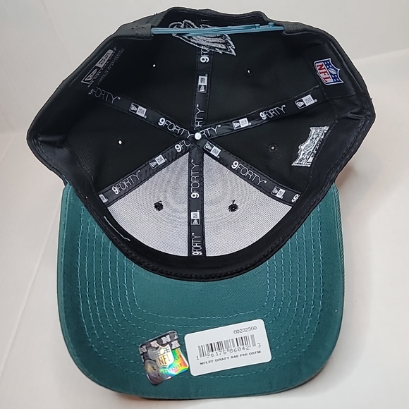 Philadelphia Eagles New Era 2022 NFL Draft 9FORTY Adjustable Cap Hat New - Picture 5 of 6